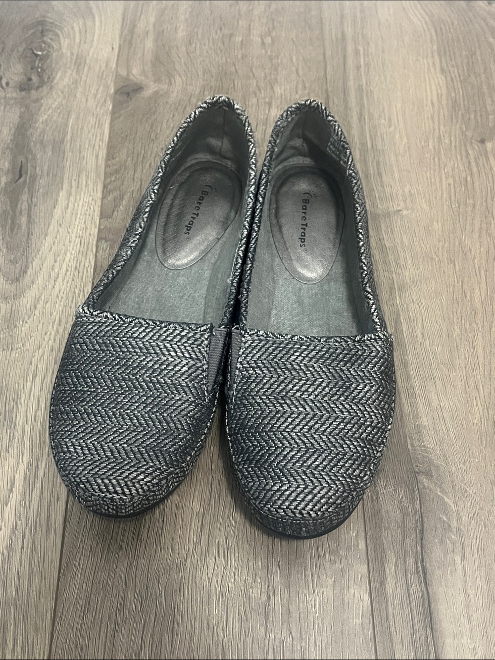 Bare Traps Grey Slip On Loafers